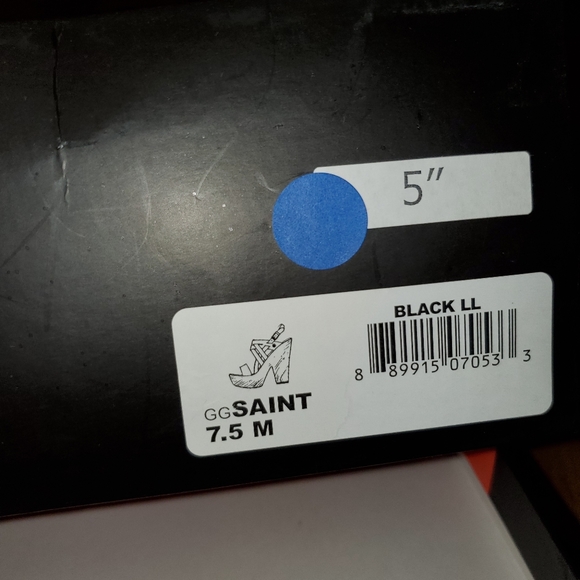 Guess Black Thick Cross Strap Open Toed Heel - Picture 5 of 5